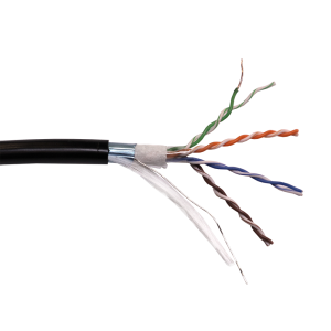 LANMASTER FTP cable, 4 pairs, cat. 5E, 200Mhz, PE, for outdoor, with a waterblocking, 305 m